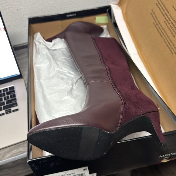 Alfani Women Hakuup Boots, Dark Berry - Picture 3 of 6